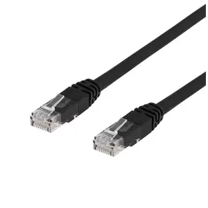 Networking cable Deltaco 00210012 Black 5 m Cat6 U/UTP RJ-45