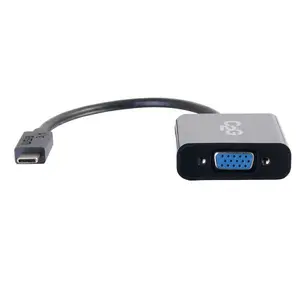 C2G USB 3.2 USB-C to VGA Video Adapter Black Maximum Resolution 1920 x 1200 Pixels