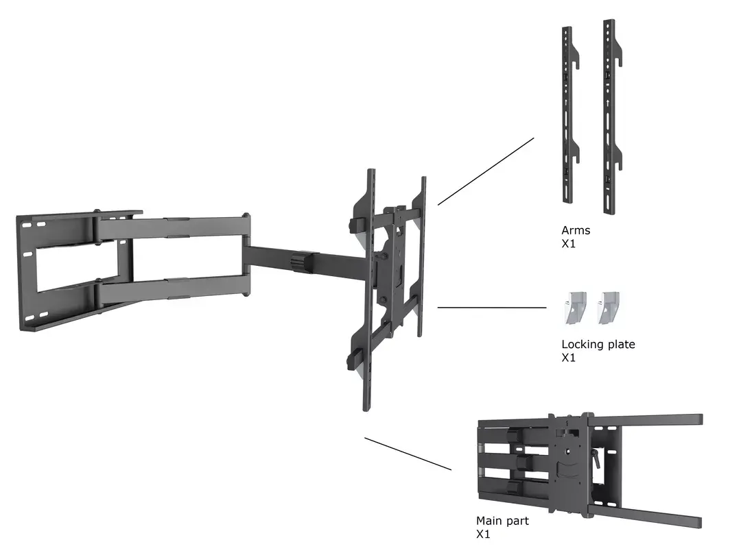 Multibrackets M Универсальный Длинный Кронштейн 1010mm HD Photo 7