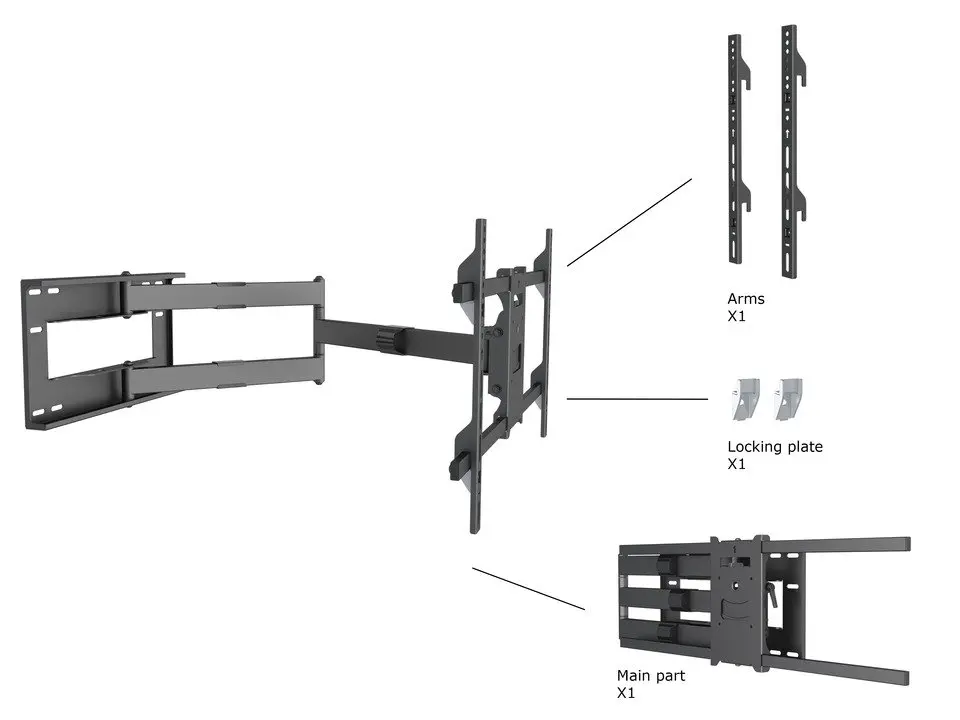 Multibrackets M Универсальный Длинный Кронштейн 1010mm HD Photo 22