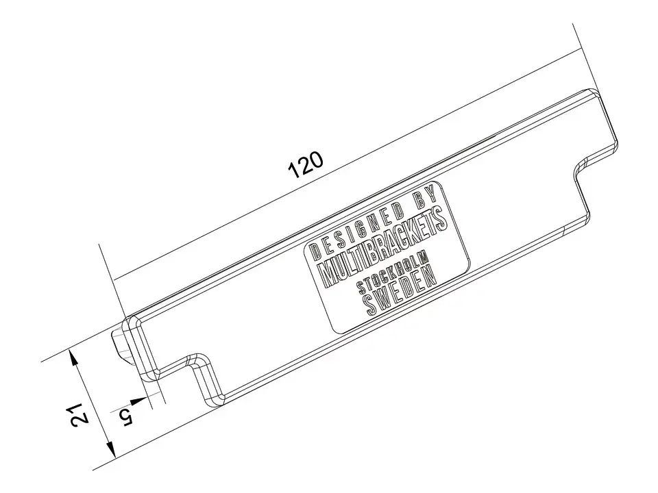 Rail End Cover Multibrackets M Pro Series Photo 2