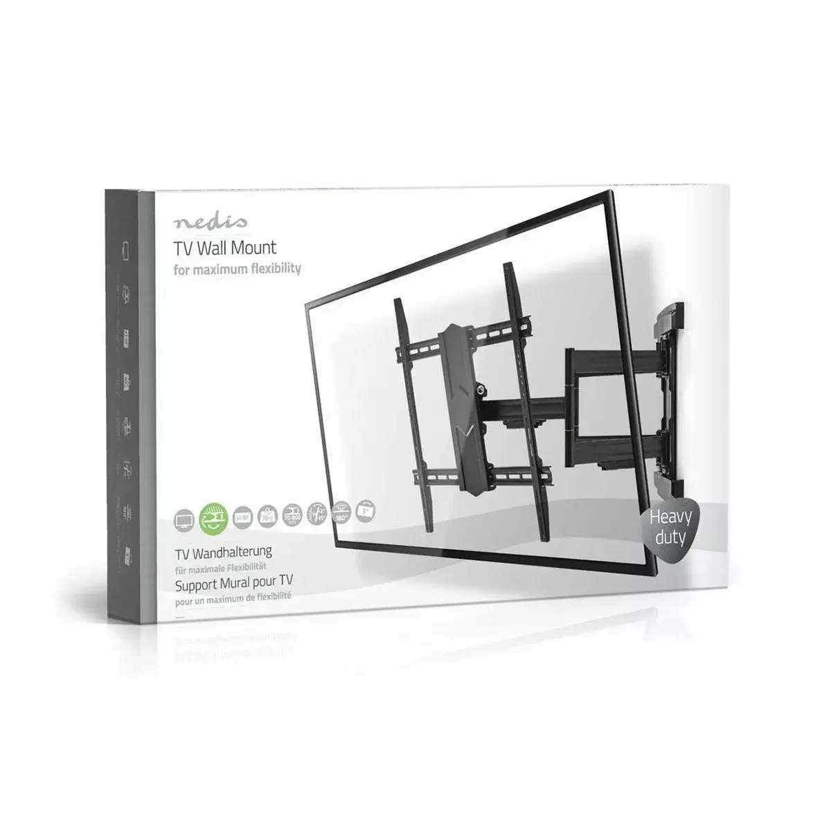 Nedis TVWM6570BK TV wall mount for 43"–90" Photo 6