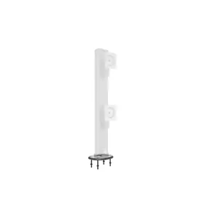 Grommet base MULTIBRACKETS M Deskmount HD — aluminium housing, black, Ø 21 cm, H 40 mm, 500 g