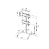 MULTIBRACKETS M Display Stand 180 Dual Vertical grīdas statīvs Photo 6