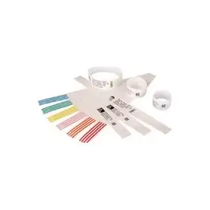 Wristband labels Zebra Z-Band Direct Black/White, polypropylene, thermal transfer, 25.4 x 152 mm, 300 pcs