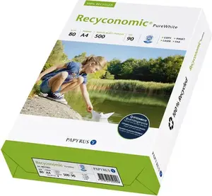 Office paper Papyrus Recyconomic Pure White ISO 90 A4 500 sheets