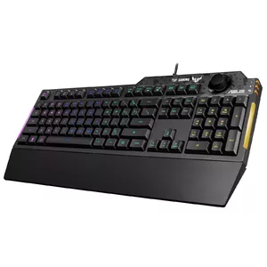 Клавиатура ASUS TUF Gaming K1 USB Черная Полноразмерная RGB LED