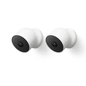 Google Nest Cam Wireless IP Security Camera Indoor and Outdoor 1920 x 1080 Pixels White Wall Mount 130 Degree FOV 6x Digital Zoom