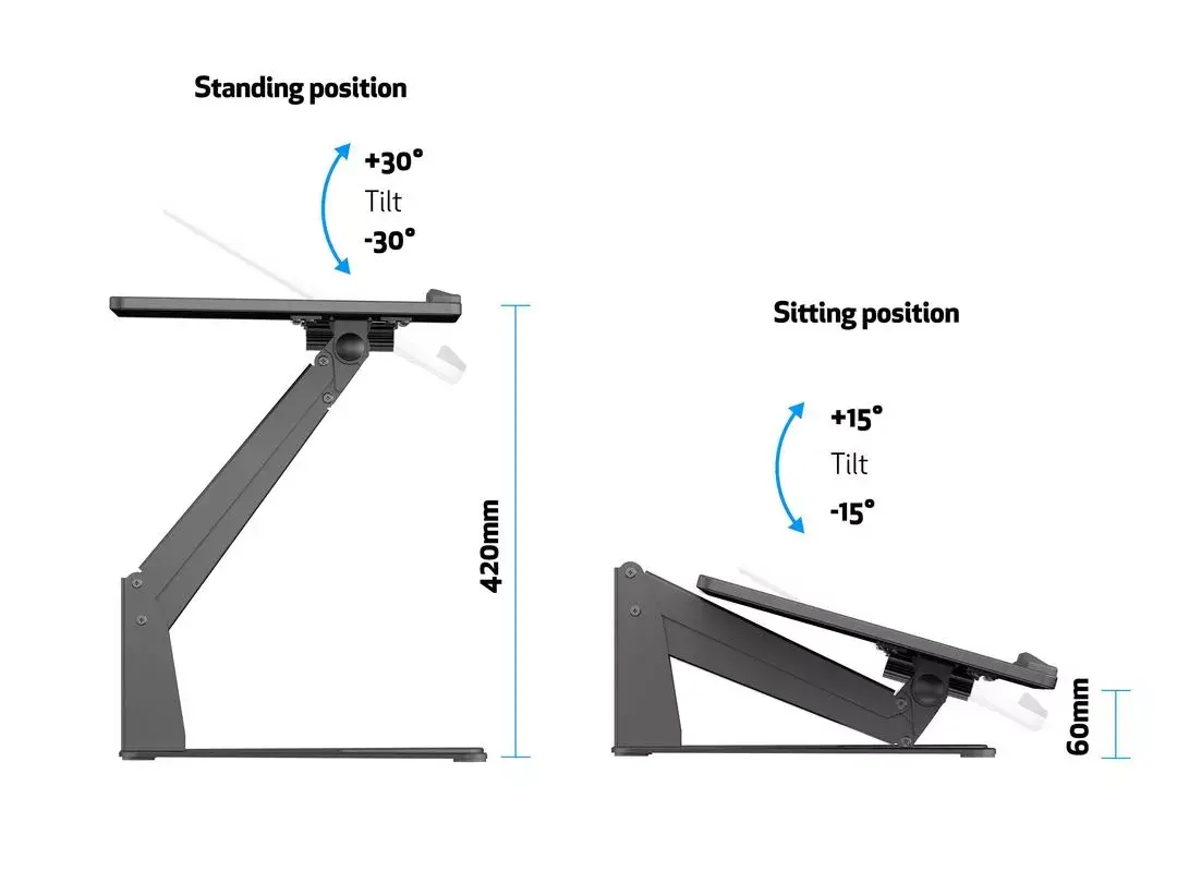 Multibrackets M Laptop Workstation Black Laptop Stand Photo 9