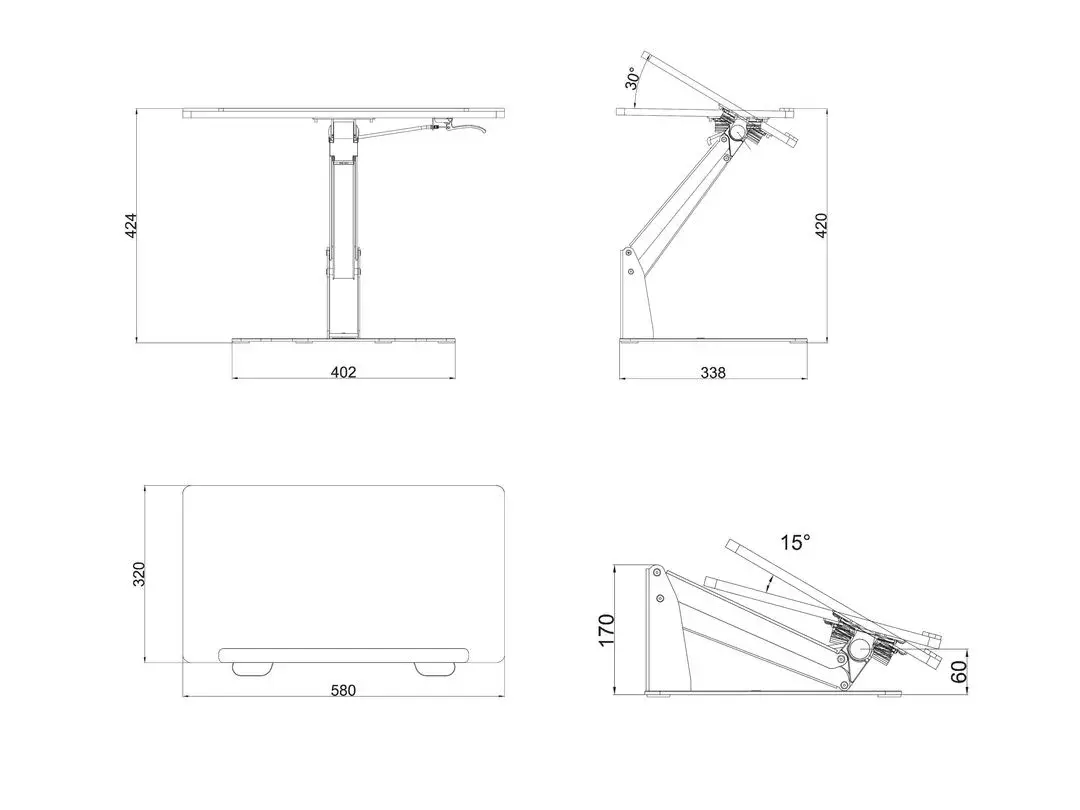 Multibrackets M Laptop Workstation Black Laptop Stand Photo 19
