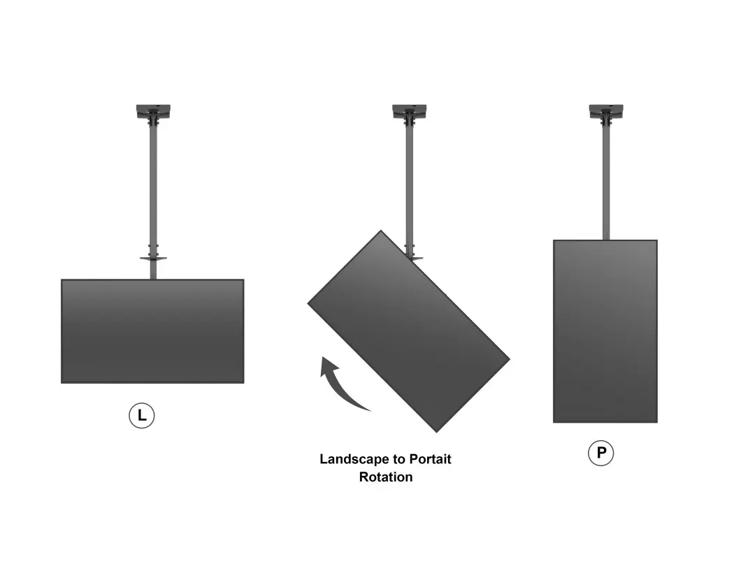 Multibrackets M Public Ceilingmount Medium Single 3000 Photo 10