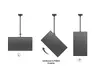 Multibrackets M Public Ceilingmount Medium Single 3000 Photo 10