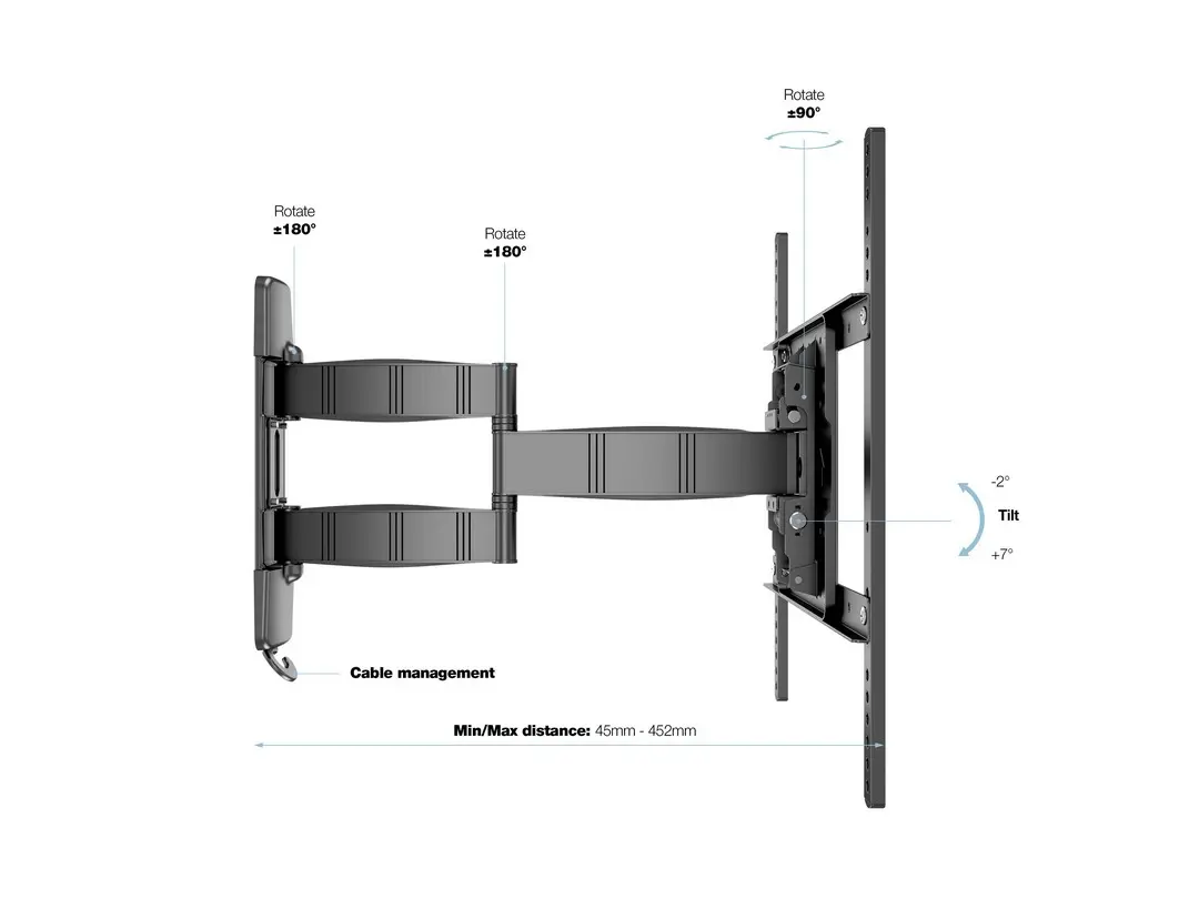 Multibrackets M VESA Flexarm Tilt & Turn III Wall Mount Photo 7