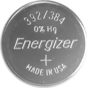 Элемент питания кнопочный Energizer LR41 (392/384) серебряно‑оксидный 1,5 В