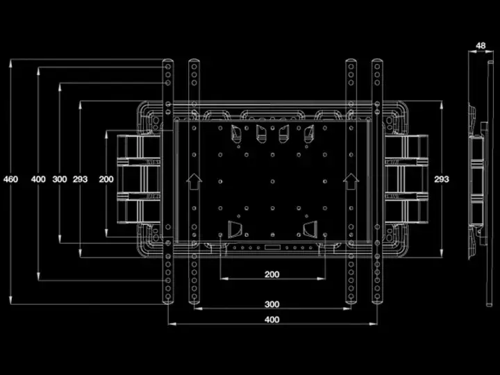 Montāžas kronšteins Multibrackets M VESA Super Slim Tilt & Turn Plus Photo 9