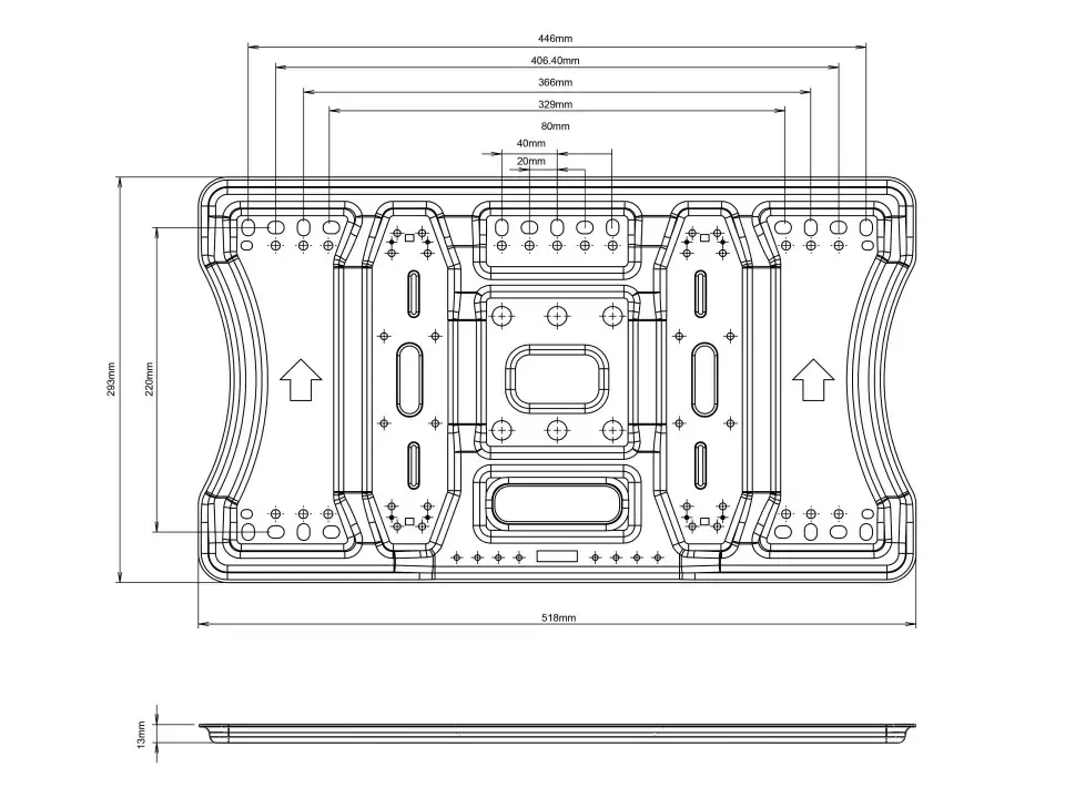 Montāžas kronšteins Multibrackets M VESA Super Slim Tilt & Turn Plus Photo 12