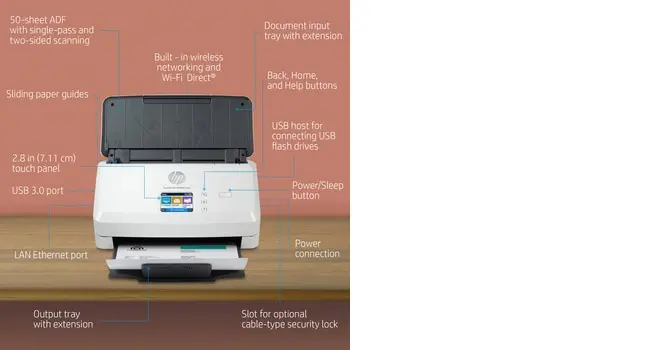Лотковый сканер HP Scanjet Pro N4000 snw1 Photo 12