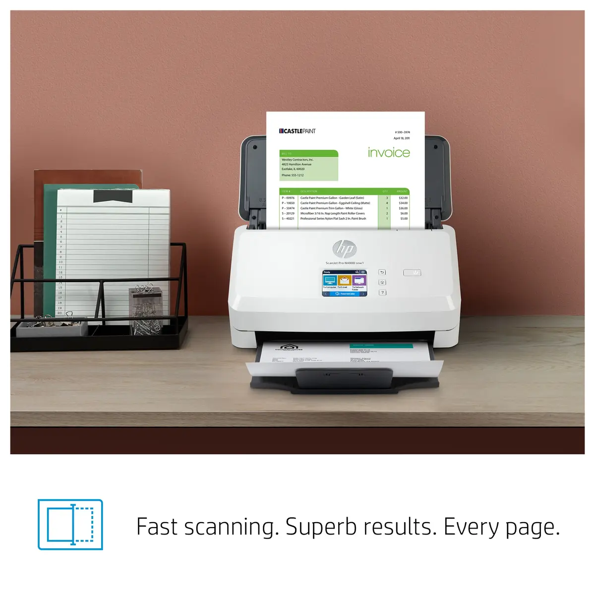 Лотковый сканер HP Scanjet Pro N4000 snw1 Photo 18
