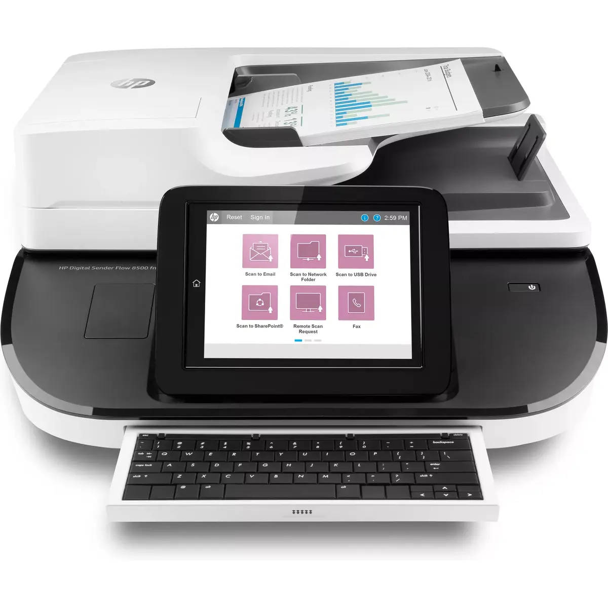 Plakanā un ADF skeneris HP Flow 8500 fn2 Photo 2