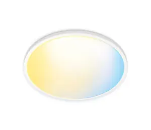 WiZ Superslim Ceiling Smart Light Tunable White 14 W Wi-Fi Bluetooth White