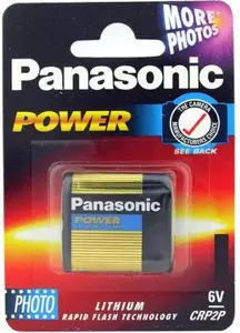 Батарея Panasonic CR-P2 6V 1400mAh литиевая первичная для камер и электроники