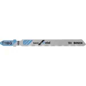 Jigsaw blade Bosch T 118 G Basic for Metal High-Speed Steel HSS