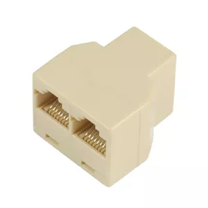 Microconnect RJ45-2xRJ45 F-F tīkla sadalītājs Bēšs