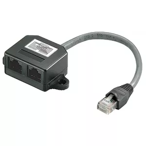 Сетевой кабель Microconnect MPK418 черный 0.15м