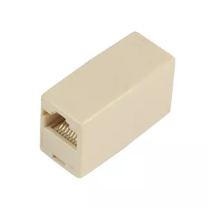 Microconnect RJ45-RJ45 F/F RJ-45 Bēšs