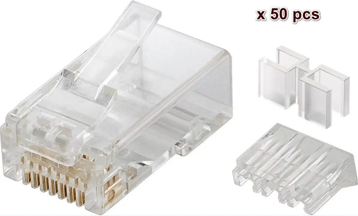 MicroConnect KON503-50 RJ45 caurspīdīgs vadu savienotājs