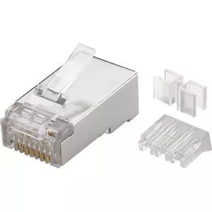 Microconnect KON506-10 vadu savienotājs RJ45 Caurspīdīgs