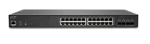 Managed L2 Gigabit PoE Switch SonicWall SWS14-24FPOE — 24x Gigabit (10/100/1000), 1U, RJ-45 Console