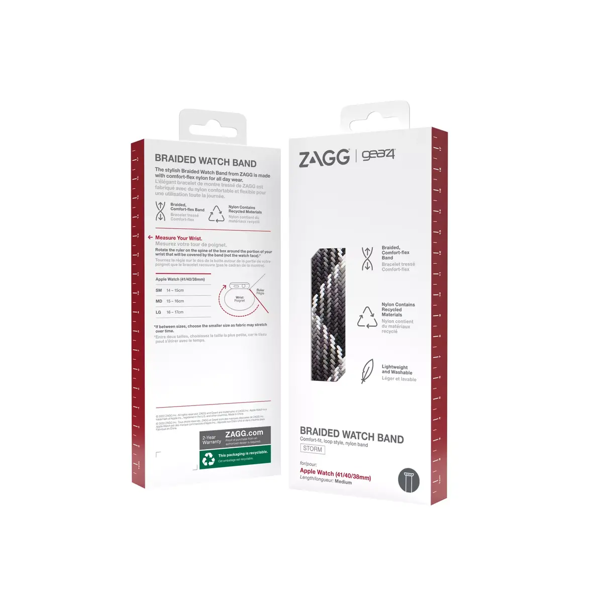 Zagg GEAR4 Braided Bands Apple Watch 41/40/38mm Photo 6