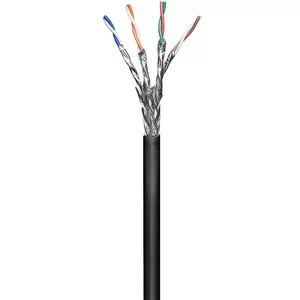 Tīkla kabelis Microconnect KAB028-100 RJ45 Cat6 100 m melns