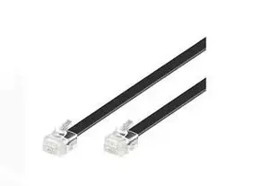 Telefona kabelis MicroConnect MPK103B, 3 m, RJ-12—RJ-12, melns