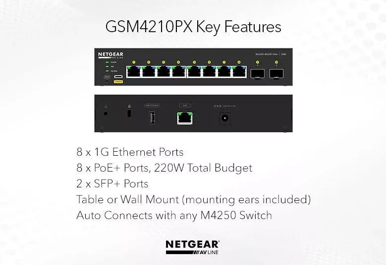 Pārvaldāms slēdzis NETGEAR GSM4210PX Photo 14