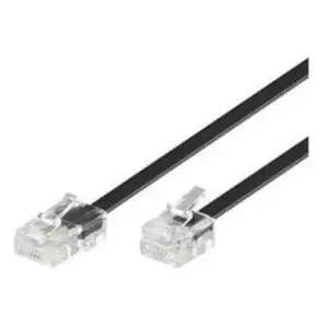 Tīkla kabelis Microconnect MPK456S RJ11 RJ45 6 m Melns