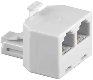 MicroConnect MPK301 Network Splitter Beige RJ11 to 2xRJ11 Male to Female Y Adapter