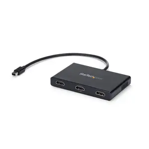 StarTech MSTMDP123HD 3-портовый адаптер Multi Monitor Mini DisplayPort в HDMI MST Hub Тройной 1080p или Двойной 4K 30Hz видео сплиттер для Windows