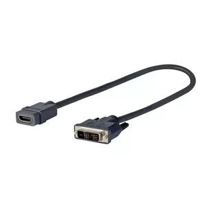 Vivolink PRODVIADAPHDMI видео кабель адаптер 0,2 m DVI-D HDMI Черный
