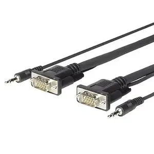 Video kabeļa adapteris Vivolink PROVGAMCS1.8 1.8m VGA D-Sub 3.5mm Melns