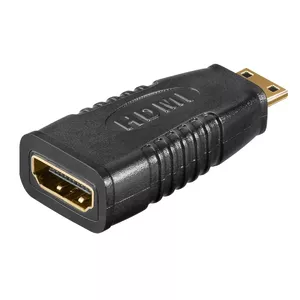 Переходник mini HDMI HDMI черный Microconnect HDM19F19MC
