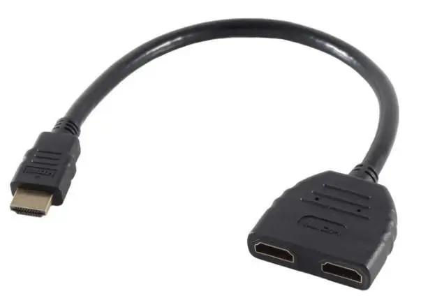 MicroConnect HDMI vīrišķais līdz diviem HDMI