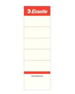 ESSELTE printer label 81080 — white cardboard rectangular labels 49 × 158 mm, 100 pcs