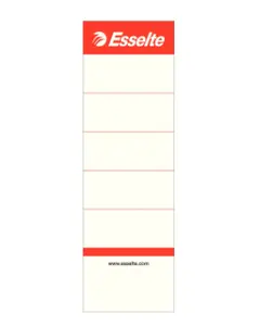 Esselte Spine Labels for plastic lever arch files 4.9 x 15.8 cm White Cardboard 100 pcs 81080