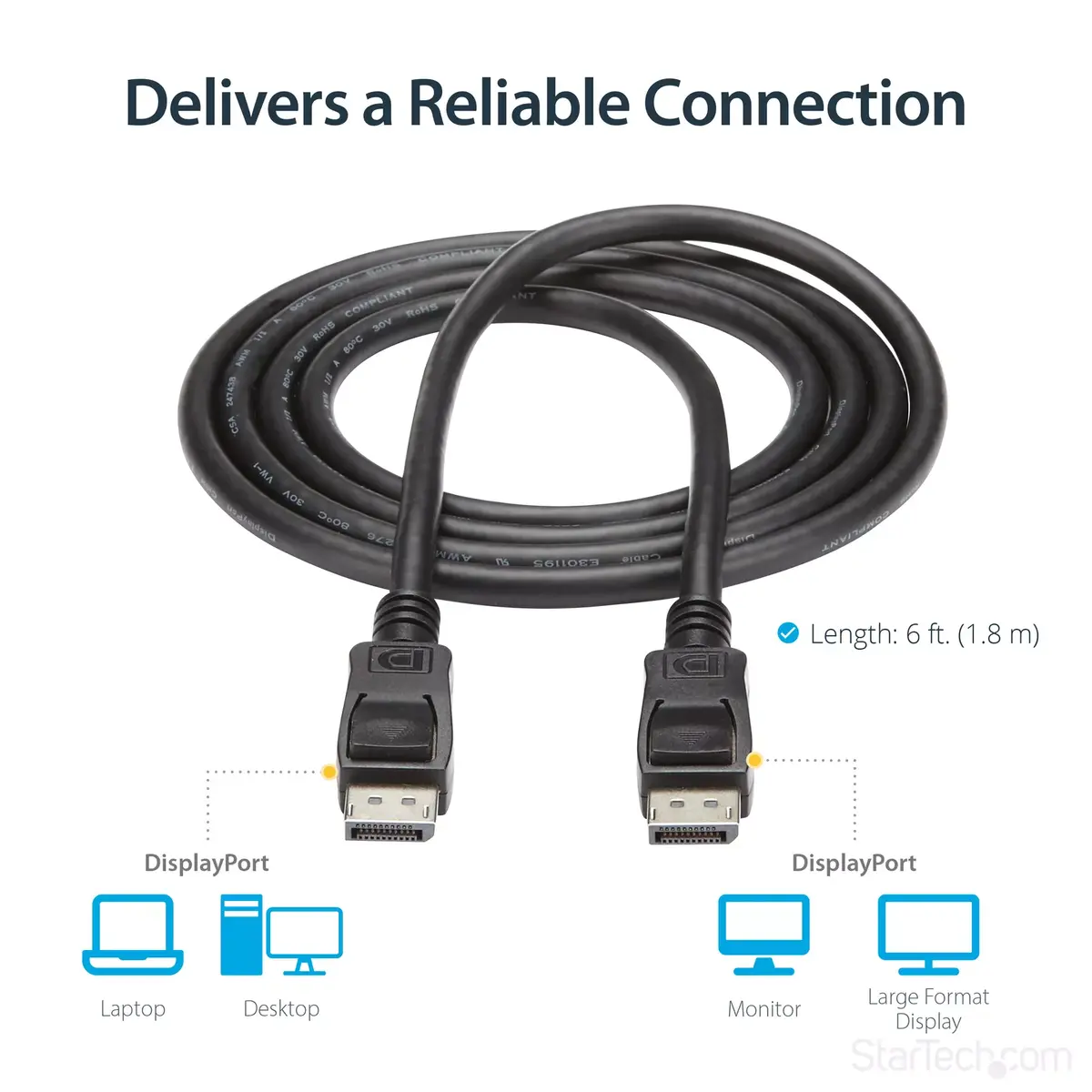 DisplayPort Cable StarTech DISPLPORT6L Photo 12