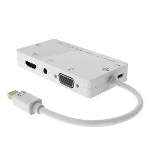 Адаптер MicroConnect Mini DisplayPort в DVI, HDMI, VGA и аудио Белый MDPDVIHDMIVGAAA