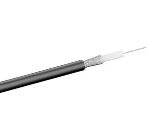 Коаксиальный кабель MicroConnect RG591B — 100 м, 75 Ω, чёрный