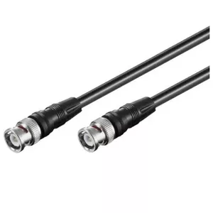 Coaxial cable Microconnect 50088 BNC BNC 10 m Black