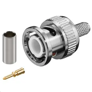 Коаксиальный коннектор MicroConnect BNC58M BNC хром металл для RG58